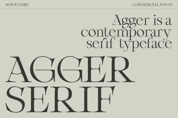 Agger: A Bold Serif Font for Creative Makers