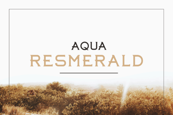 Aqua Resmerald Font Review