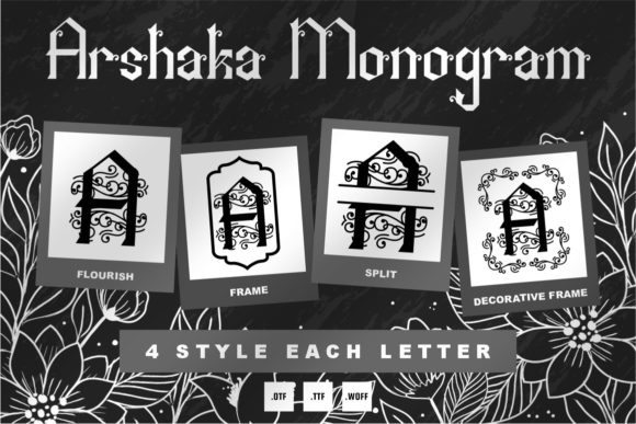 Arshaka Monogram: A Bold Typeface for Creative Projects