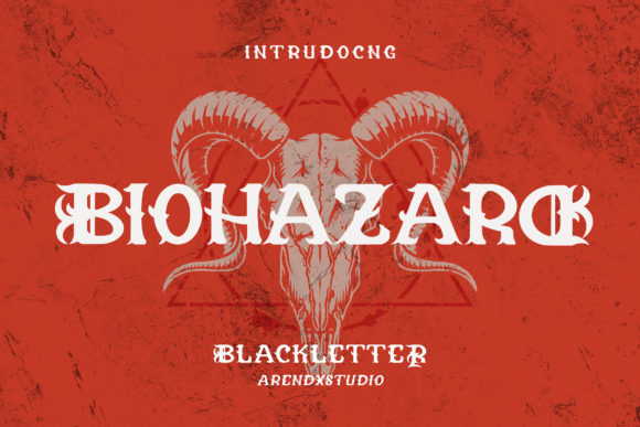 Biohazard: A Bold Blackletter Font