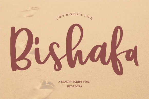 Bishafa: A Bold Handwritten Font