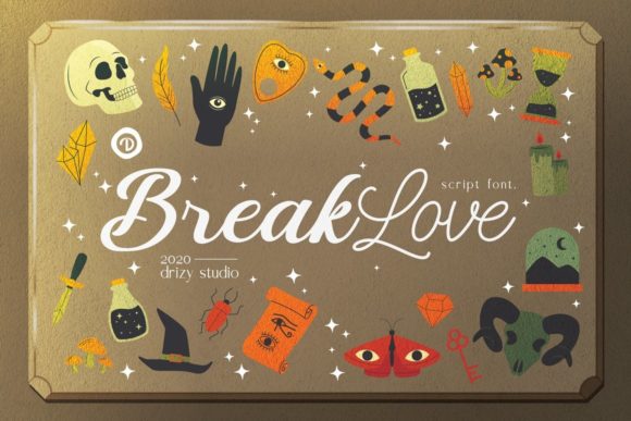 BreakLove: A Bold Handwritten Font for Stylish Design