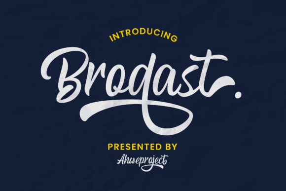 Brodast: A Bold Handwritten Font