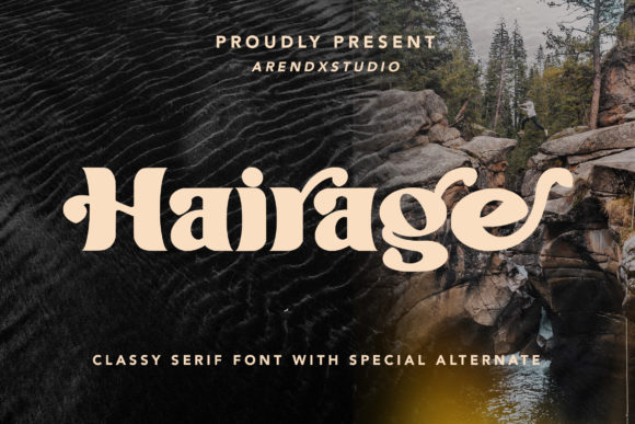 Hairage: A Bold Serif Font for Creative Projects