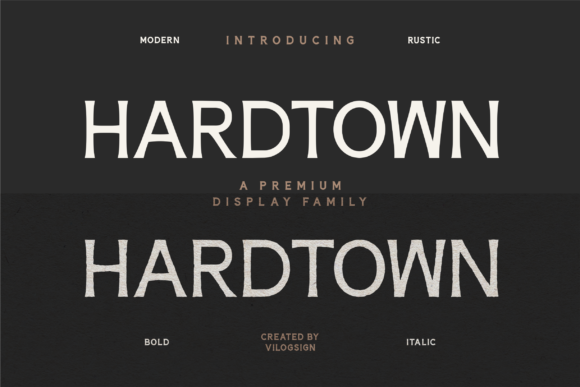Hardtown Font Review