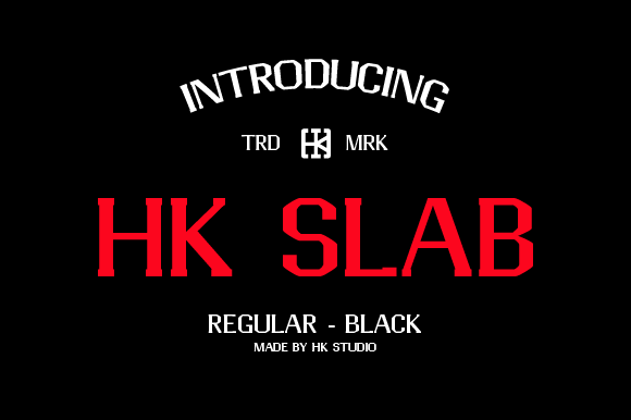 HK Slab: A Bold Font for Creative Projects