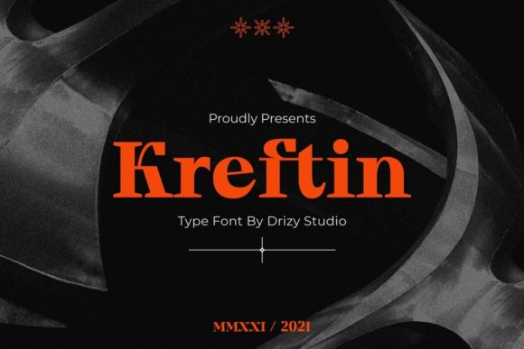 Kreftin: A Bold Serif Font for Creative Makers