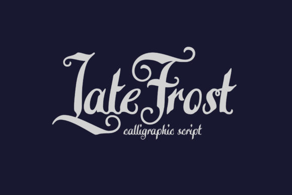 Late Frost: A Handwritten Font for Elegant Design