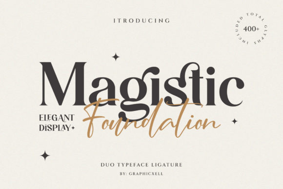 Magistic Foundation: A Bold Serif for Creative Projects