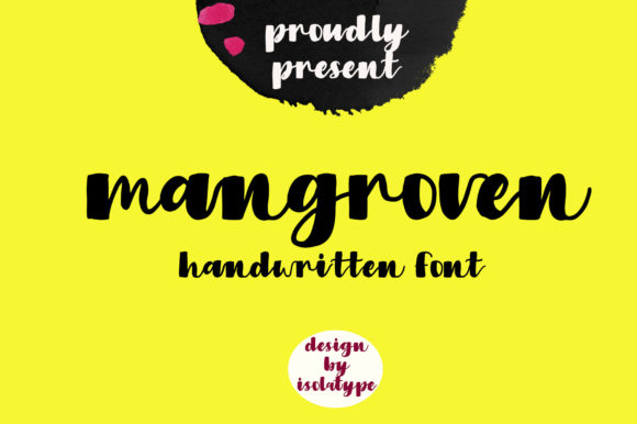 Mangroven: A Bold Handwritten Font for Web Design