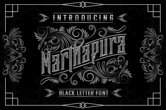 Marthapura: Bold Blackletter Font