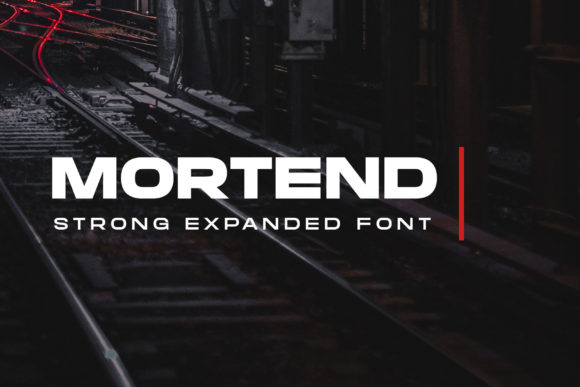 Mortend: A Bold Sans Serif for Creative Projects