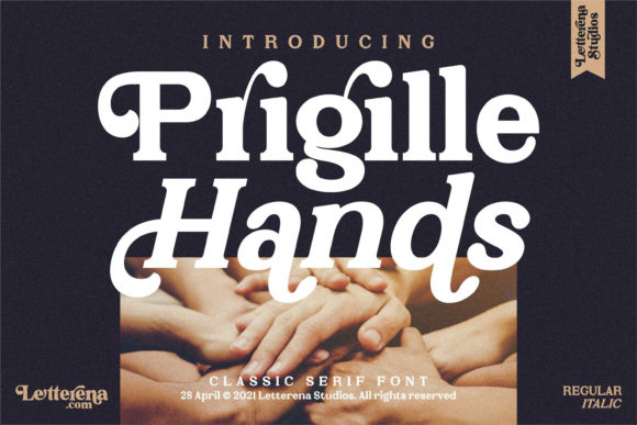 Prigille Hands: A Stylish Font for Business