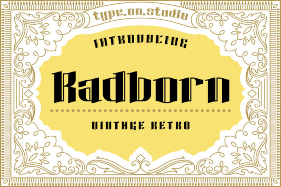 Radborn Font: Bold Blackletter for Creative Projects