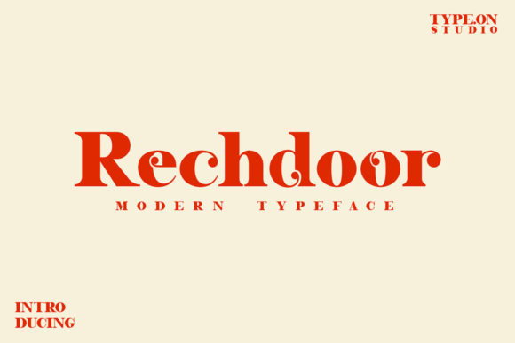 Rechdoor: A Bold Serif Font for Creative Campaigns