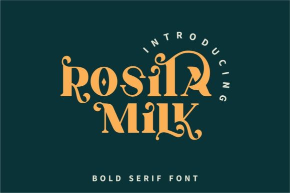 Rosita Milk: A Bold Serif for Editorial Design