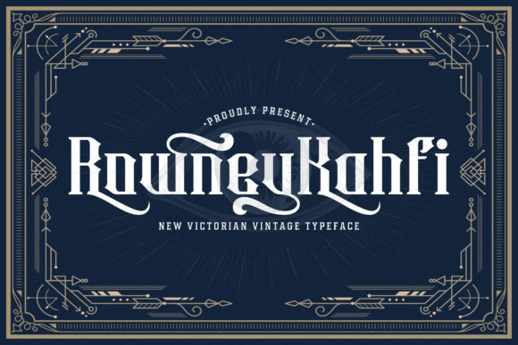 Rowney Kahfi: Bold Blackletter for Business
