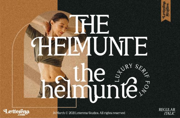 The Helmunte: A Bold Serif Font