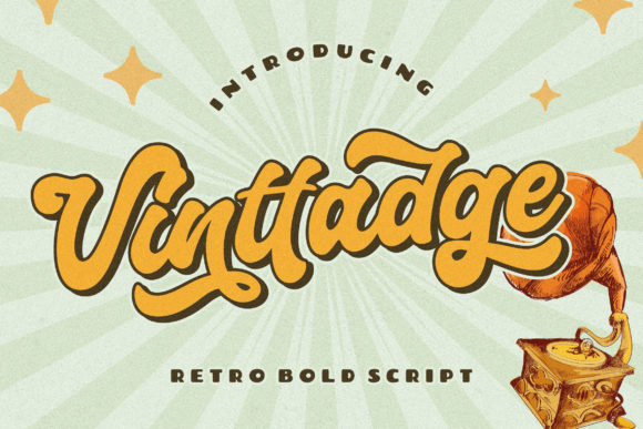 Vinttadge Font: Bold Handwritten Style