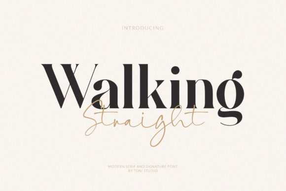 Walking Straight: A Font for Polished Branding